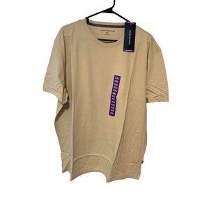 New Lucky Brand Mens Size XXL Taupe Short Sleeve Tshirt tee Retails $49.50 Shirt